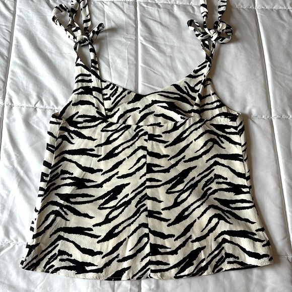 Reformation Zebra Print Tank Top Camisole XS - Picture 10 of 13